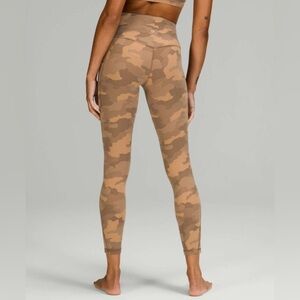 Lululemon Align High Rise Pants With Pockets Heritage 365 Camo Beige Multi *NULU